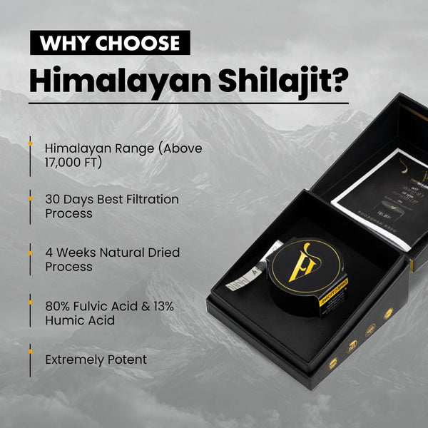 Himalayan Vitals Pure Shilajit Resin with Fulvic acid & 85+ Trace Minerals