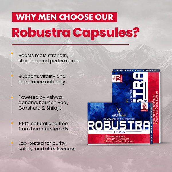 Robustra, Men Testosterone & Performance Booster, 10 Serving per unit